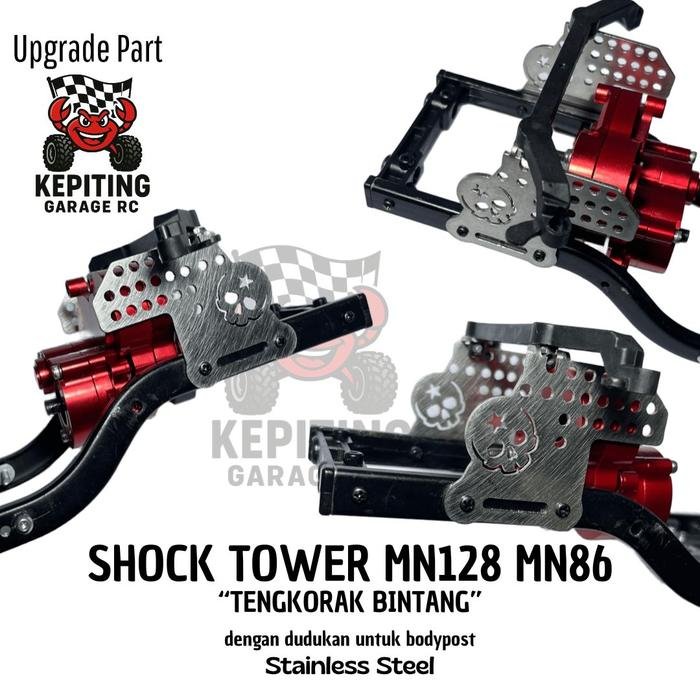 SHOCK TOWER V.3 MN128 MN86 "Tengkorak Bintang" Stainless Steel - Image 2