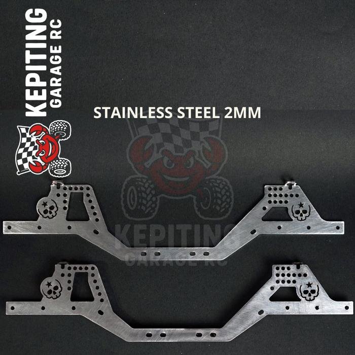 Frame Chassis MN128 MN86KS stainless Steel universal with SCX10 - Image 3