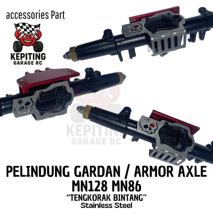 Pelindung Gardan / Armor Axle MN128 MN86 "Tengkorak Bintang" Stainless Steel - Image 2