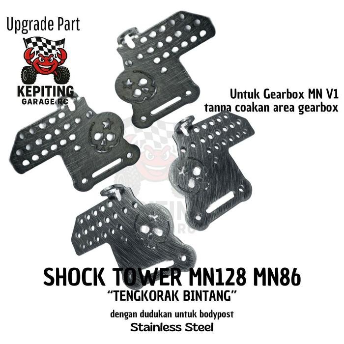 SHOCK TOWER V.3 MN128 MN86 "Tengkorak Bintang" Stainless Steel - Image 3