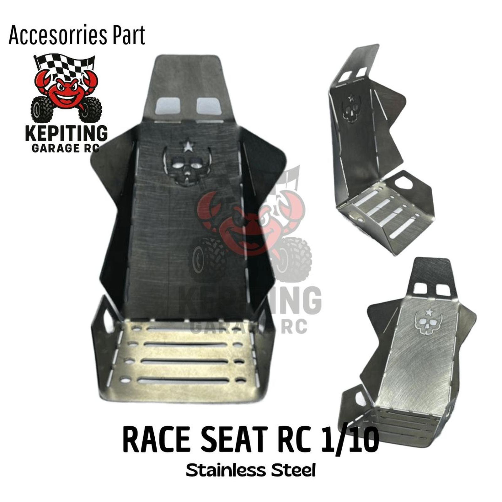Jok Racing Seat RC 1/10 Stainless Steel Interior