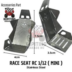 Alternative view of Jok Racing Seat RC 1/12 ( Mini ) Stainless Steel