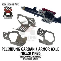 Pelindung Gardan / Armor Axle MN128 MN86 "Tengkorak Bintang" Stainless Steel
