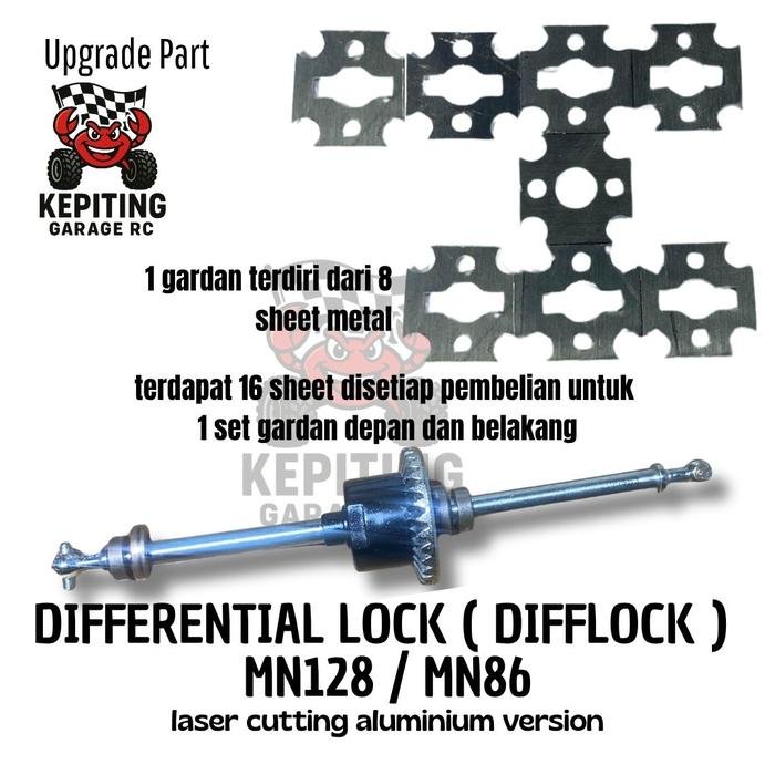 Differential Lock / Difflock Gardan (Sheet Metal Version) RC MN128 MN86 - Image 2