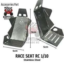 Alternative view of Jok Racing Seat RC 1/10 Stainless Steel Interior