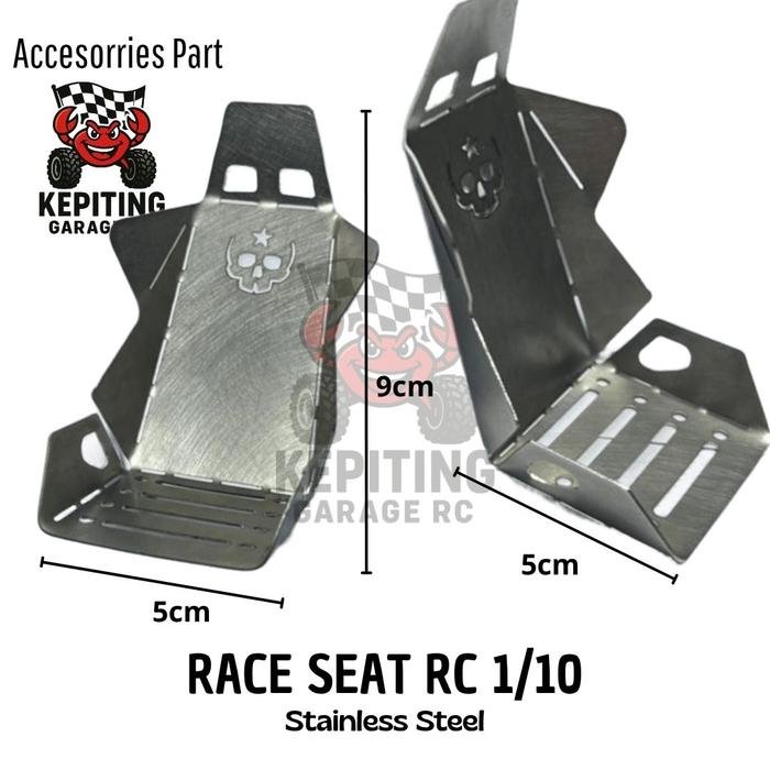 Jok Racing Seat RC 1/10 Stainless Steel Interior - Image 2