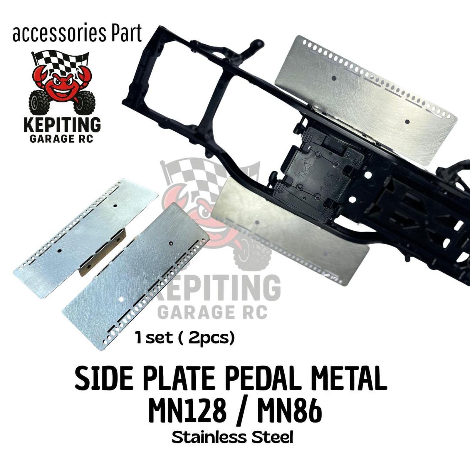 Side Pedal Plate Stainless Steel mn128 custom