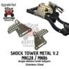 Shock Tower V2 MN128 MN86 Stainless Steel (Dengan Dudukan untuk Bodypost)