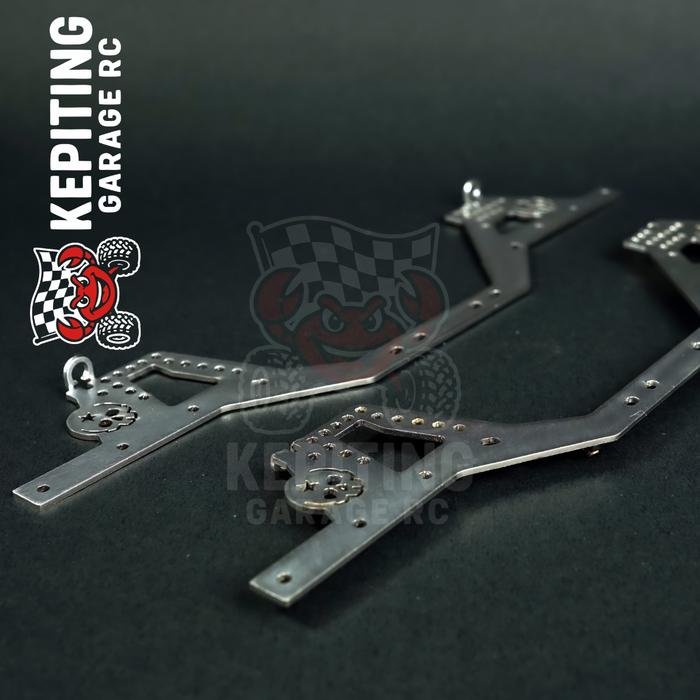Frame Chassis MN128 MN86KS stainless Steel universal with SCX10 - Image 2