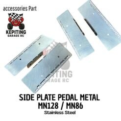 Alternative view of Side Pedal Plate Stainless Steel mn128 custom